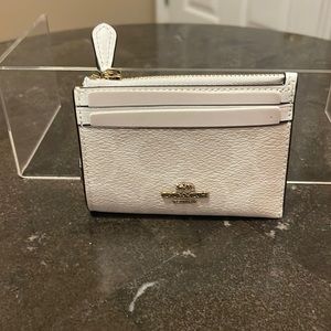 COACH Key Ring Coin ID Case Card Mini Skinny Wallet